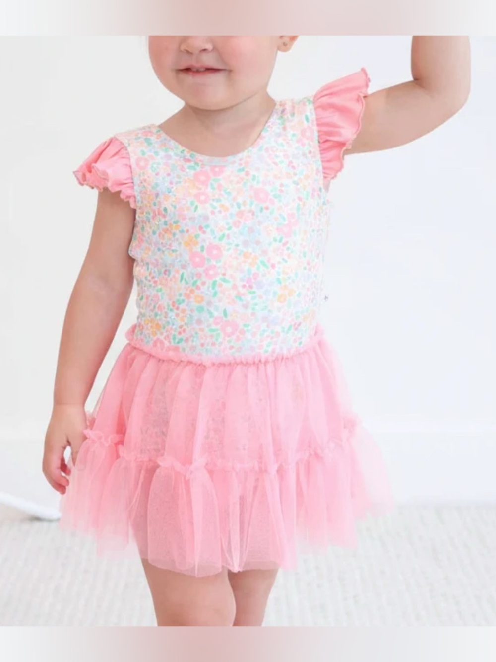 Caden Lane NWT Baby Pink Girl Majestic Meadow Skirt Leotard Size 2T